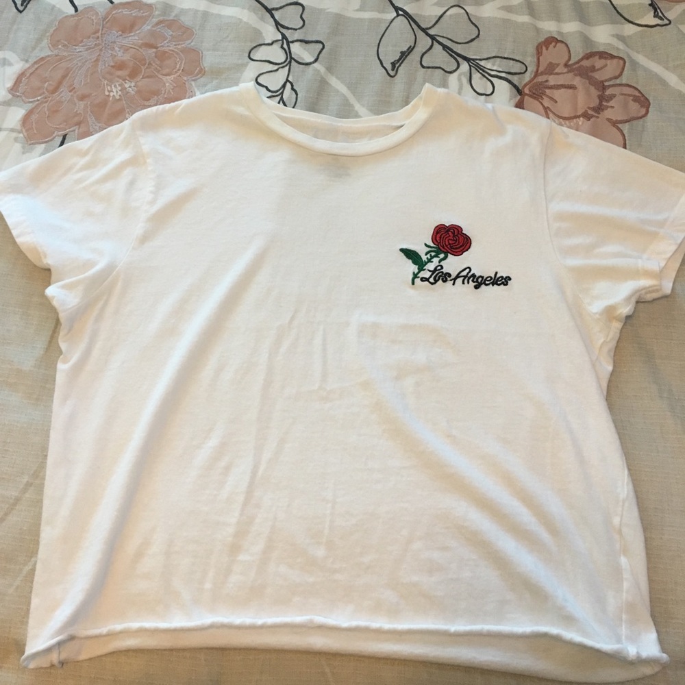 White crop top